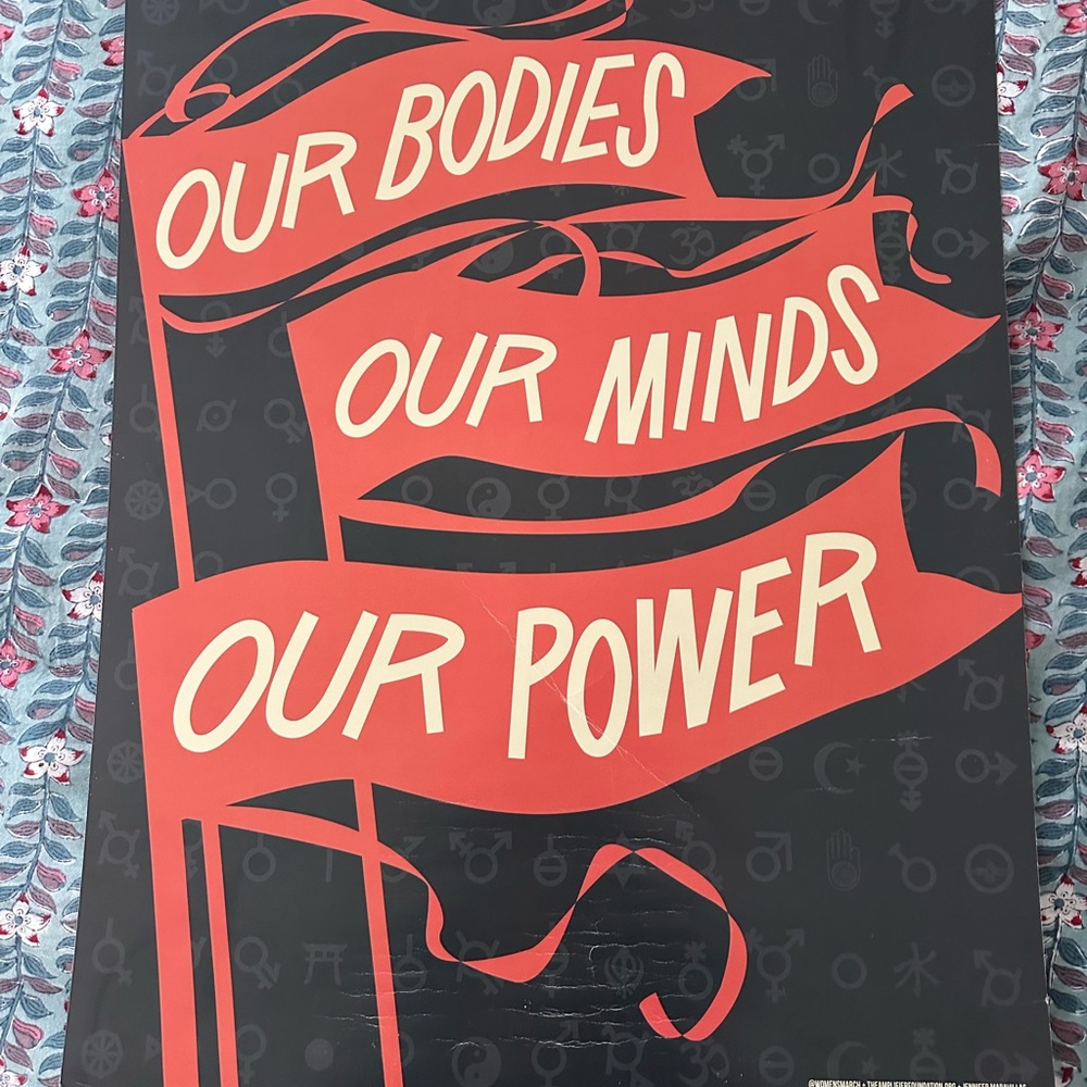 EUC 2016 women’s march poster: our bodies our minds our power - Picture 2 of 3